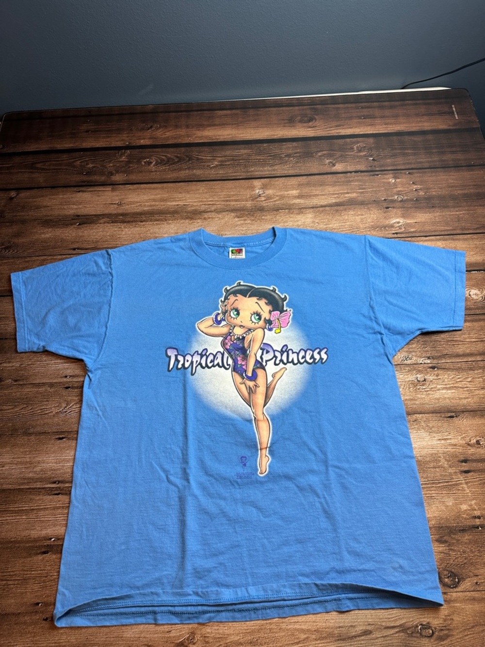 Betty Boop T-Shirt - XL - Tropical Princess